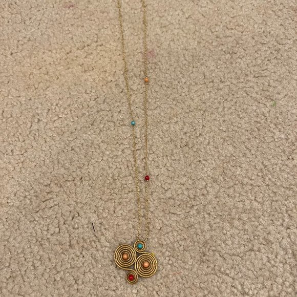 Nugaard Designs Gold wire wrapped necklace with stones - Picture 9 of 9